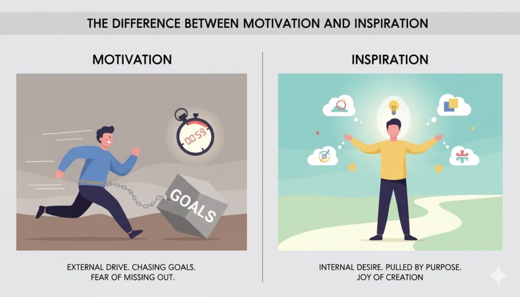 The Difference Between Motivation and Inspiration - Boaz I. Bivens